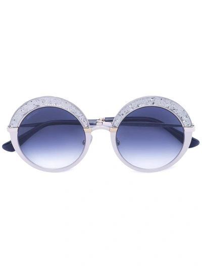 Jimmy Choo Gotha Sunglasses In Metallic