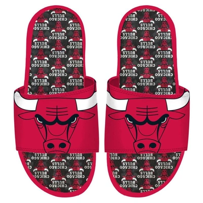 Islide Chicago Bulls Team Pattern Gel Slide Sandals In Red