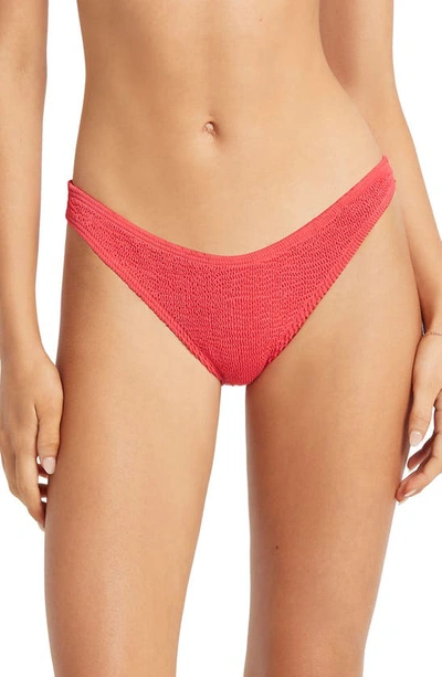 Bound By Bond-eye The Sign Hipster Bikini Bottoms In Guava Eco