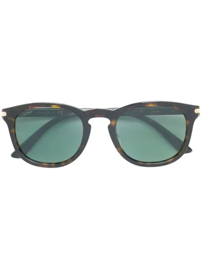 Cartier C De  Pantos-frame Sunglasses In Brown