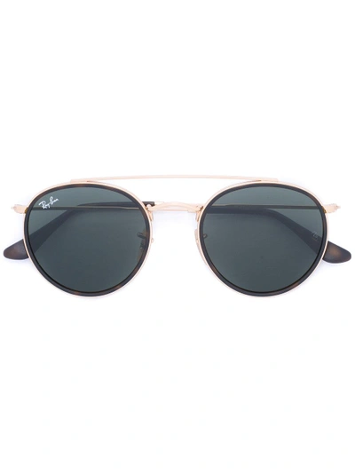 Ray Ban Ray-ban Rounded Lens Sunglasses - Metallic