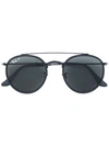 Ray Ban Round Frame Sunglasses In Black