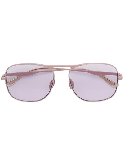 Gucci Square Frame Sunglasses In Pink & Purple