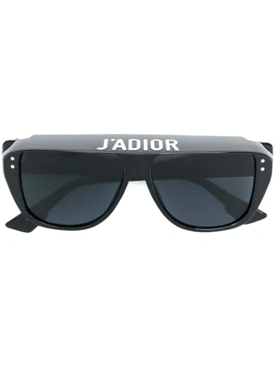Dior Club 2 Square-frame Sunglasses In Black