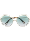 Chloé Eyewear Carlina Sunglasses - Metallic