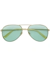 Gucci Eyewear Aviator Sunglasses - Metallic
