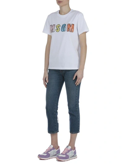 Msgm Cotton T-shirt In White