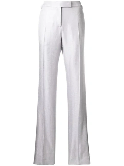 Tom Ford Sheer Tailored Trousers In Metallic