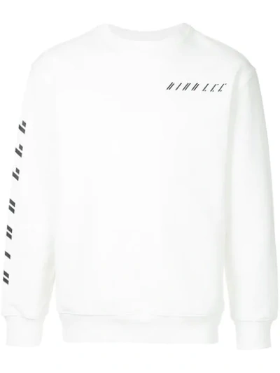 Dion Lee Graphic Logo Sweatshirt In White
