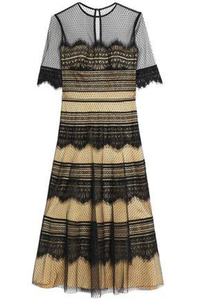 Catherine Deane Woman Lace Midi Dress Black