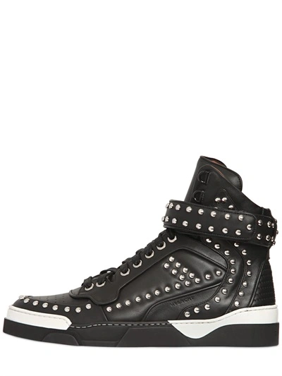 Givenchy Tyson Studded Leather High Top Sneakers, Black | ModeSens