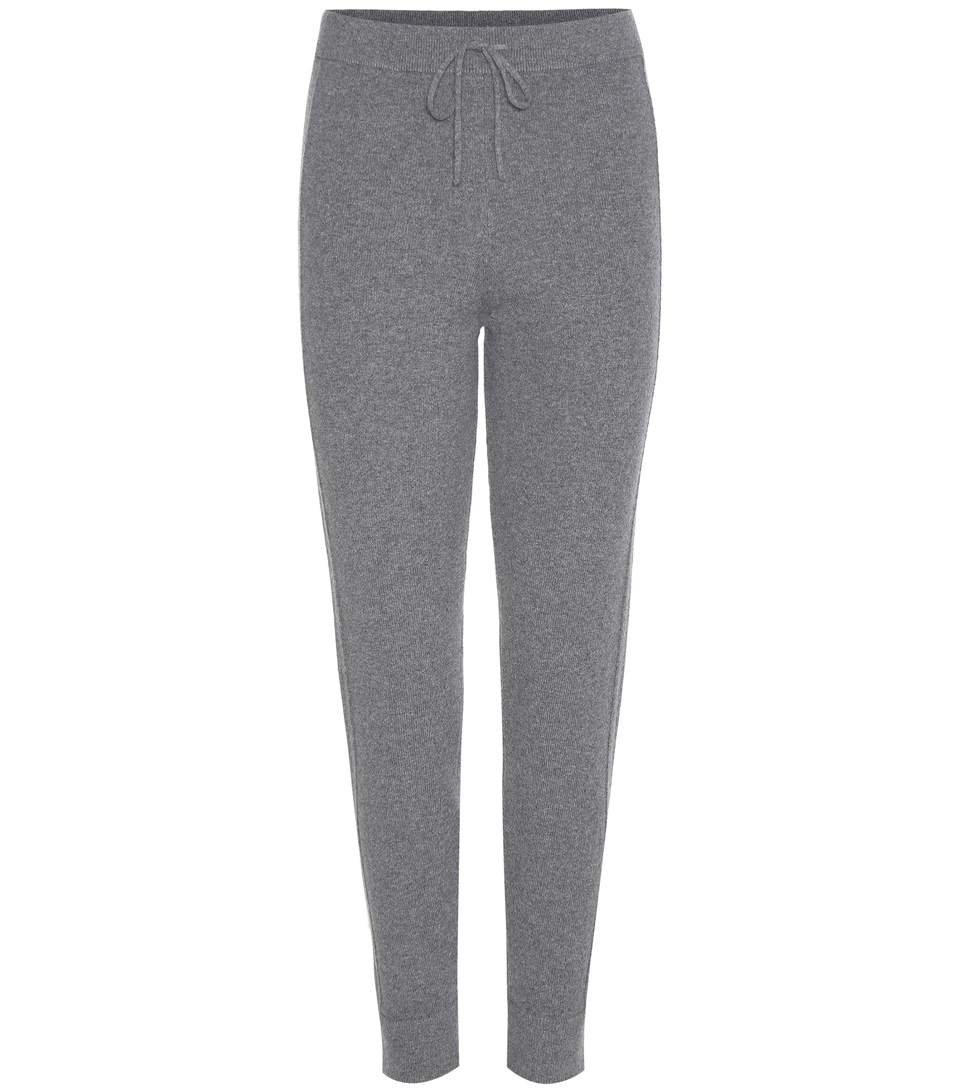 Chloé Cashmere Knitted Sweatpants In Dark Grey | ModeSens