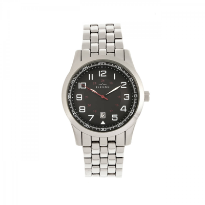 Elevon Garrison Black Dial Mens Watch Ele105-2 In Black / Silver