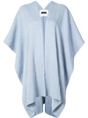 Voz Shortsleeved Cape In Blue