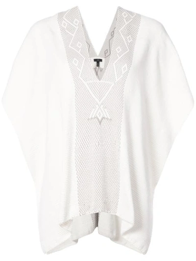 Voz Copihue Manta Kaftan In White