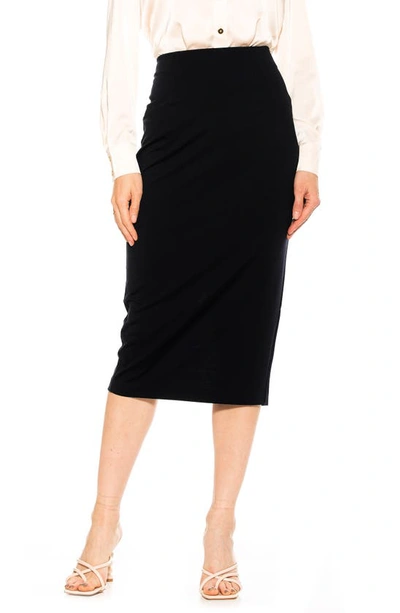 Alexia Admor Jacki Pencil Midi Skirt In Black