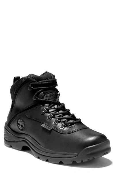 Timberland White Ledge Mid Waterproof Hiking Boot In Black