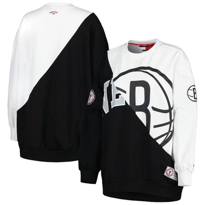 Tommy Jeans Black/white Brooklyn Nets Ariel Pullover Sweatshirt