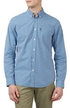 Ben Sherman Check Cotton Button-down Shirt In Blue Denim