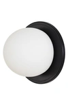 Renwil Round Wall Sconces In Sybil Matte Black