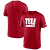 Nike Red New York Giants Legend Logo Performance T-shirt