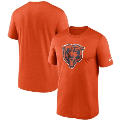 Nike Orange Chicago Bears Legend Logo Performance T-shirt