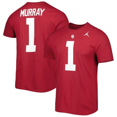 Jordan Brand Kyler Murray Crimson Oklahoma Sooners Alumni Name & Number Team T-shirt