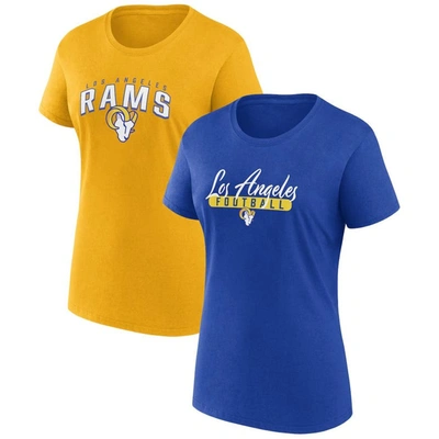 Fanatics Branded  Royal/gold Los Angeles Rams Fan T-shirt Combo Set