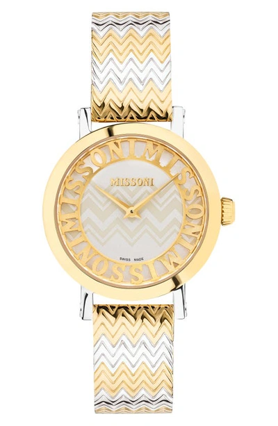 Missoni Melrose Bracelet Watch, 36mm In Two Tone