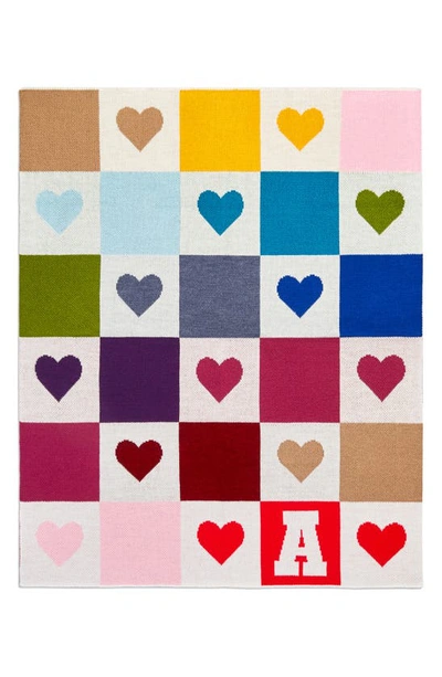 Baublebar Kids' Takes A Village Letter Blanket In Multi-m