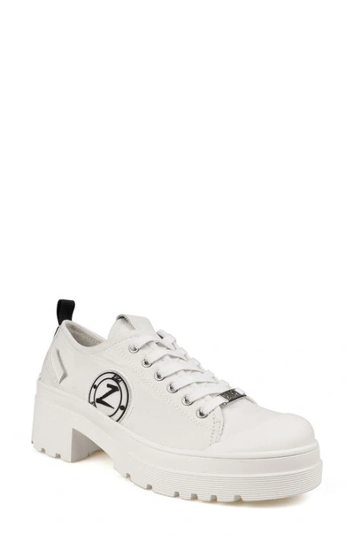Zigi Federika Platform Sneaker In Off White