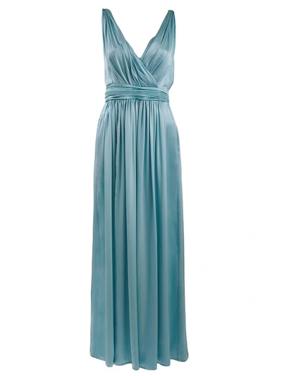 Cri.da Crida Light Blue Silk Bellaria Long Dress