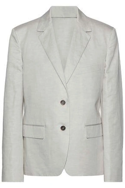 Jil Sander Woman Linen And Cotton-blend Blazer Off-white