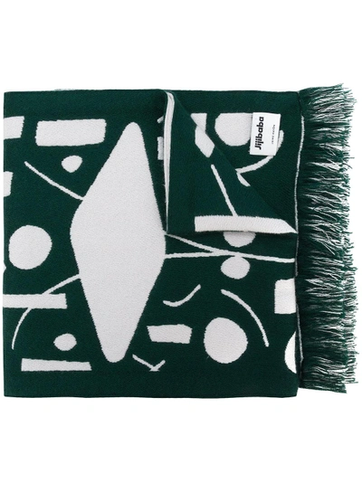 Jijibaba Printed Scarf - Green