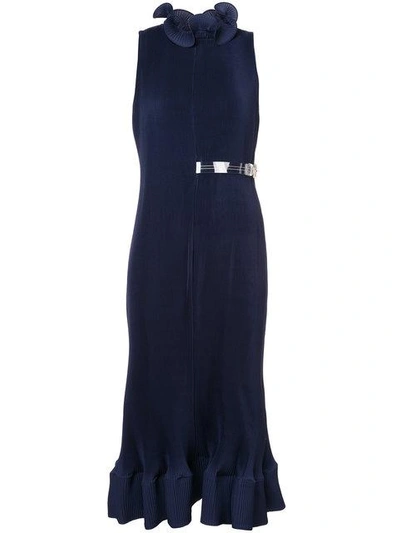 open lace back dress Eco Silk Cape Dress – Tibi Official