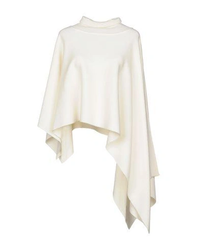 Jil Sander Capes & Ponchos In Ivory