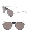 Cartier Santos Aerien Aviator Sunglasses In Black