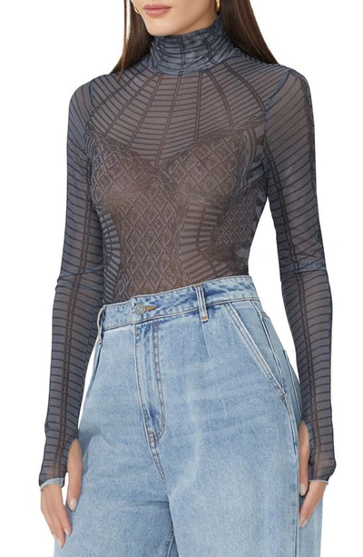 Afrm Zadie Turtleneck Top In Black