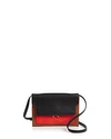 Marni Trunk Pochette Leather Convertible Crossbody In Black/gold