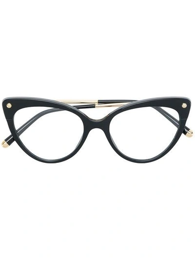 Dolce & Gabbana Cat-eye Frame Glasses In Black