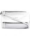 Givenchy Mini Pandora Creased Patent Leather Satchel - White