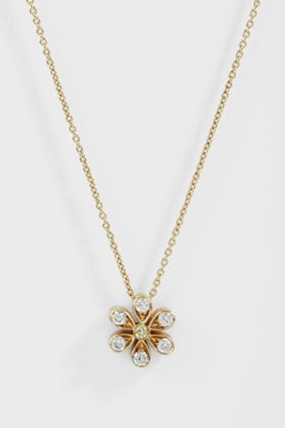 Sophie Bille Brahe Marguerite Floral Necklace In Y Gold