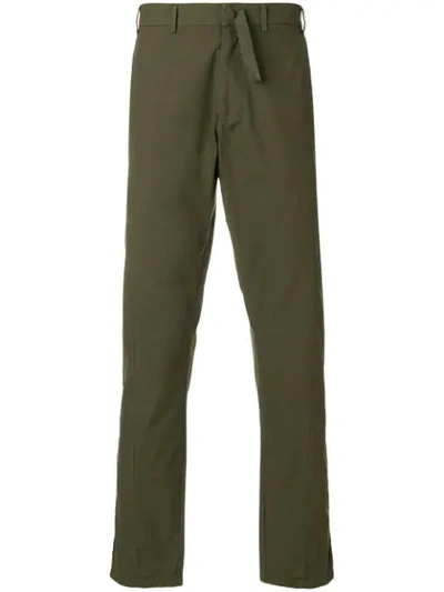 N°21 Flat Front Pants In Green