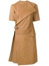 Nehera Wrap Front Dress - Neutrals