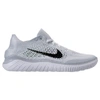 Nike Men's Free Rn Flyknit 2018 Running Sneakers From Finish Line In White