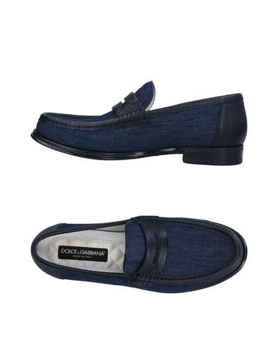 Dolce & Gabbana Loafers In Blue