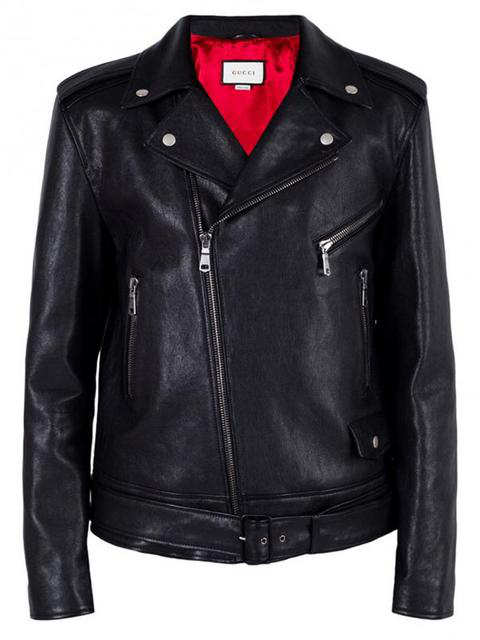 gucci blind for love leather jacket