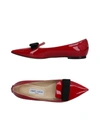 Jimmy Choo Loafers In Red