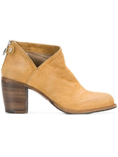 Fiorentini + Baker Cut-out Detail Zip Ankle Boots - Neutrals