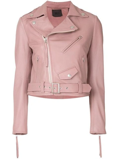 Aula Belted Leather Jacket